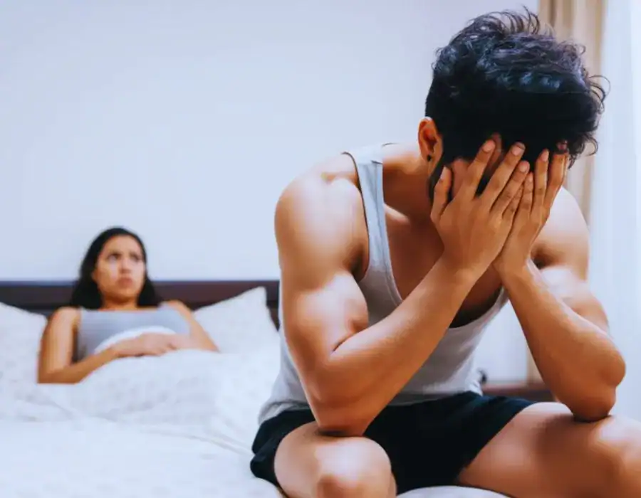 Image of upset man in need of erectile dysfunction treatment Hammersmith
